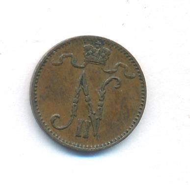 1 пенни 1898 г. Для Финляндии (Николай II). (1 пенни. 1898)