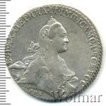 1 рубль 1769 г. СПБ СА. Екатерина II. Санкт-Петербургский монетный двор (1 рубль 1769г. СПБ TI CA. Ag. Петров - 2,5 рубля.)