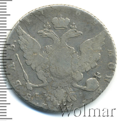 1 рубль 1769 г. ММД EI. Екатерина II. Красный монетный двор (1 рубль 1769г. ММД EI. Ag. Ильин - 3 рубля, Петров - 3 рубля.)