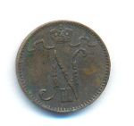 1 пенни 1908 г. Для Финляндии (Николай II). (1 пенни. 1908)
