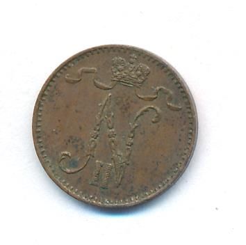 1 пенни 1898 г. Для Финляндии (Николай II). (1 пенни. 1898)