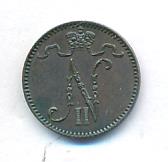 1 пенни 1899 г. Для Финляндии (Николай II). (1 пенни. 1899)
