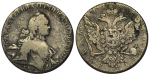 1 рубль 1764 г. СПБ СА. Екатерина II (1 рубль 1764 года. СПБ-TI-СА. VF+, Патина)