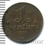 Латвия 1 сантим, 1935 (1 сантим. Латвия 1935г. Br.)