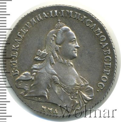 1 рубль 1764 г. ММД EI. Екатерина II (1 рубль 1764г. ММД TI EI. Ag. Петров - 3 рубля.)
