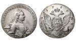 1 рубль 1764 г. СПБ СА. Екатерина II (Россия. 1 рубль 1764 года. СПБ TI СА.)