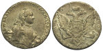 1 рубль 1764 г. СПБ СА. Екатерина II (1 рубль 1764 года. СПБ-TI-СА. аUNC, Штемпельный блеск)