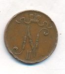 5 пенни 1907 г. Для Финляндии (Николай II). (5 пенни. 1907)