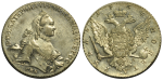 1 рубль 1764 г. СПБ СА. Екатерина II (1 рубль 1764 года. СПБ-TI-СА. аUNC, Штемпельный блеск)