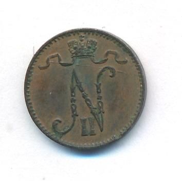 1 пенни 1899 г. Для Финляндии (Николай II). (1 пенни. 1899)