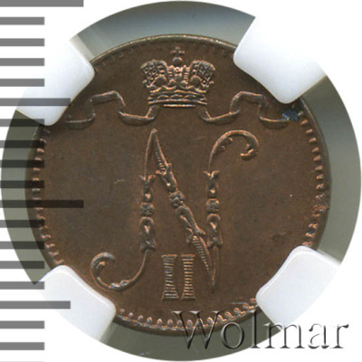 1 пенни 1898 г. Для Финляндии (Николай II). (1 пенни. Финляндия 1898г. Cu.)